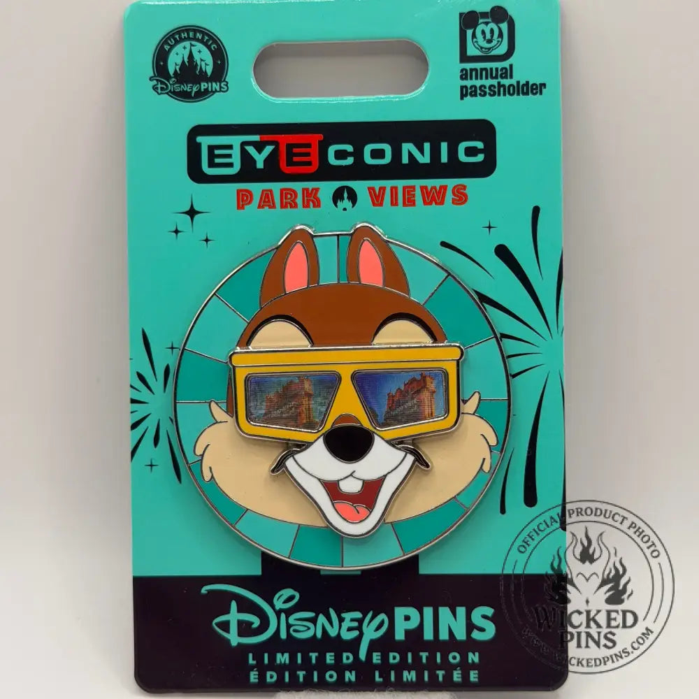 2026 Disney Parks Eyeconic Views Chip Hollywood Annual Passholder AP Pin LE 3000