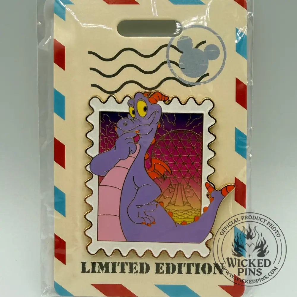 Destination D23 2025 MOG WDI EPCOT Figment Park Stamp Pin LE400