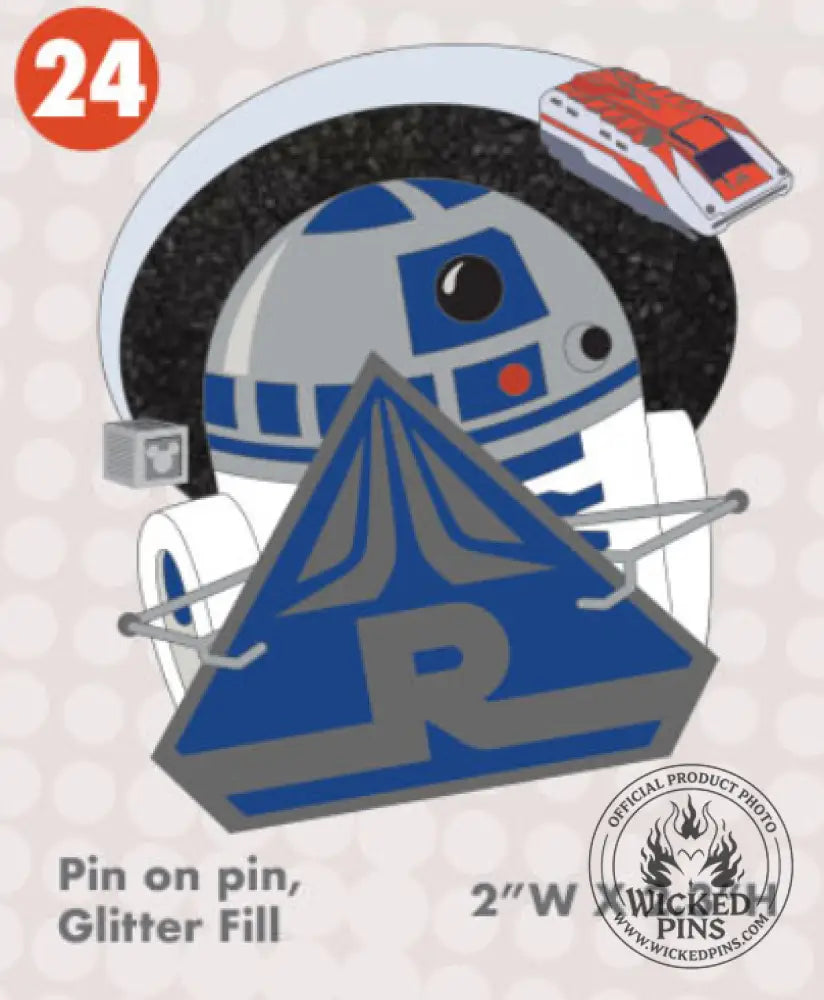 Pre-Sale Disney Pins A-2-Z Pin Event Alphabet Collection LE 650 Each Variation - R-R2-D2