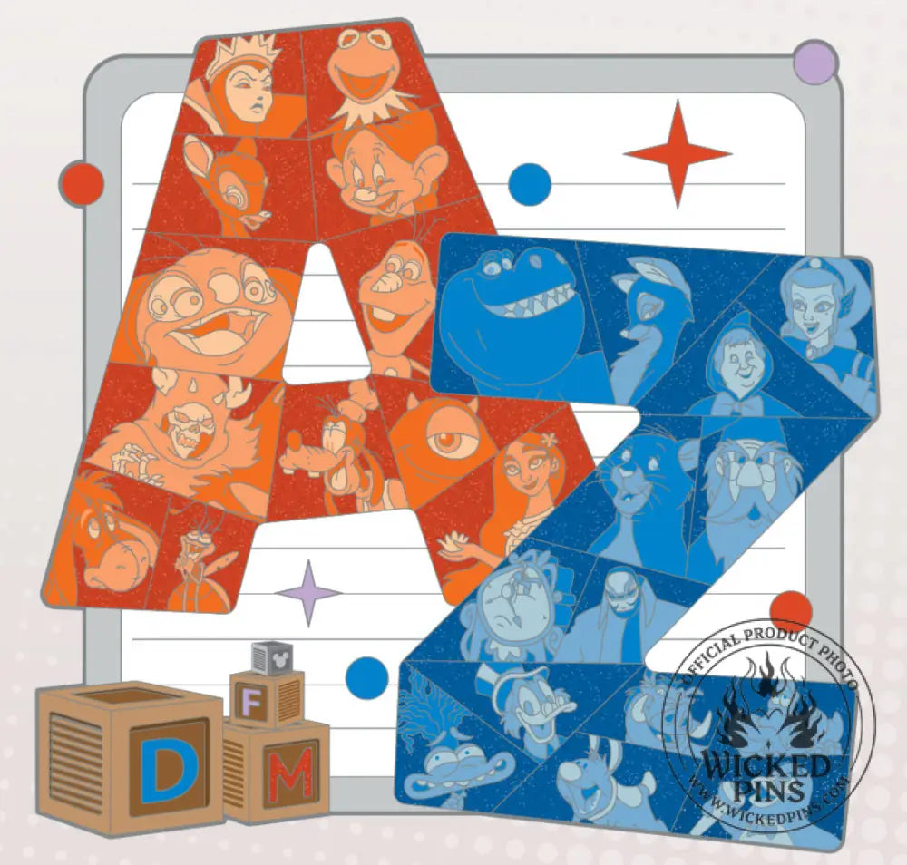 Pre-Sale Disney Pins A-2-Z Pin Event A-To-Z Jumbo LE 400