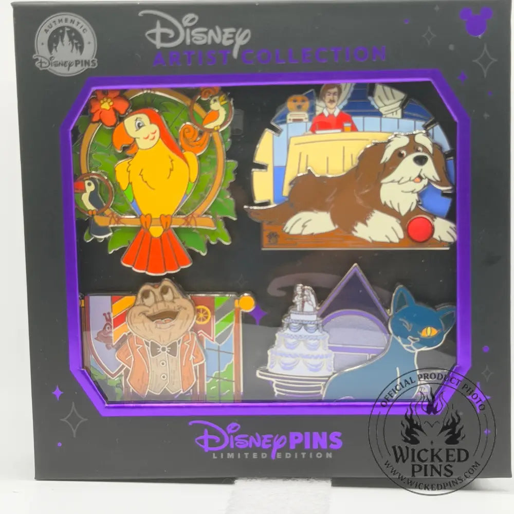 2026 Disney Parks Artist Series - Haunted Mansion Toad Tiki Room Rover 4 Pin Set