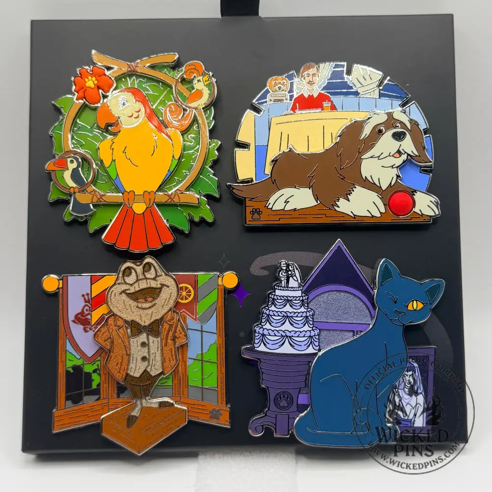 2026 Disney Parks Artist Series - Haunted Mansion Toad Tiki Room Rover 4 Pin Set