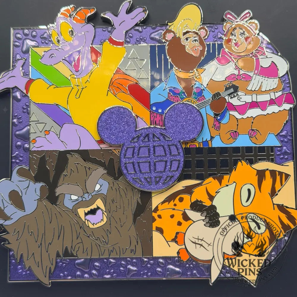 2026 Disney Parks Artist Series Jumbo D Figment Country Bears Yeti pin LE 2000