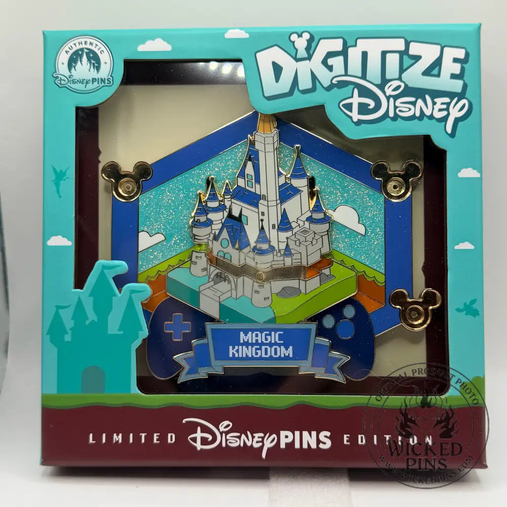 2026 Disney Parks Digitize Disney Magic Kingdom Jumbo Pin LE 3000