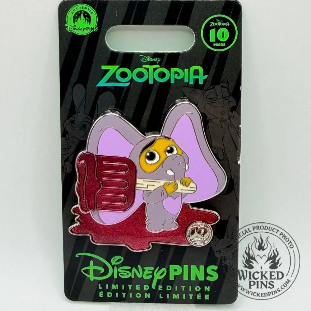 2026 Pin Trading Nights Zootopia 10th Anniversary Finnick Pin LE 4000