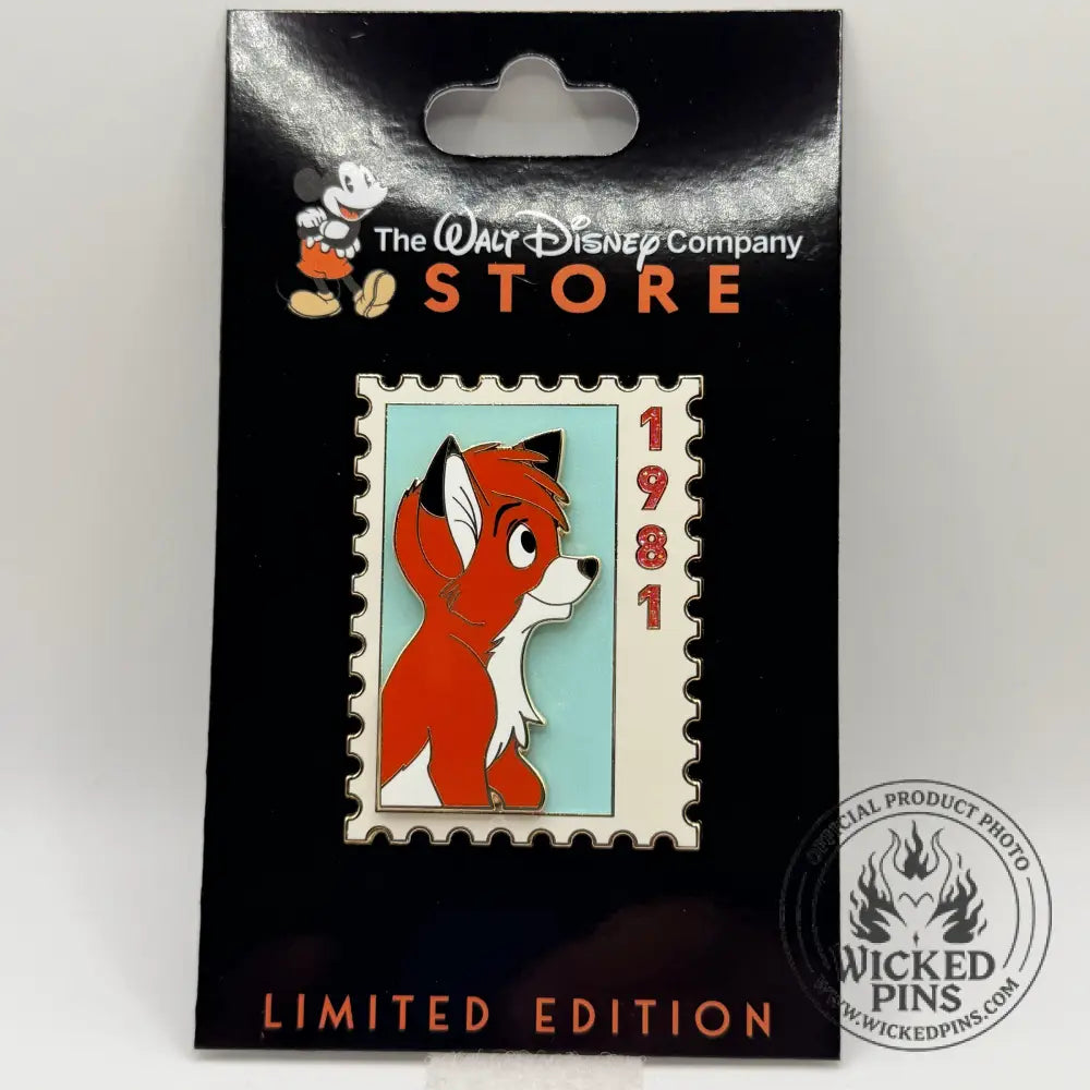 DEC TWDC Commemorative Animal Stamp Tod The Fox and the Hound LE 300