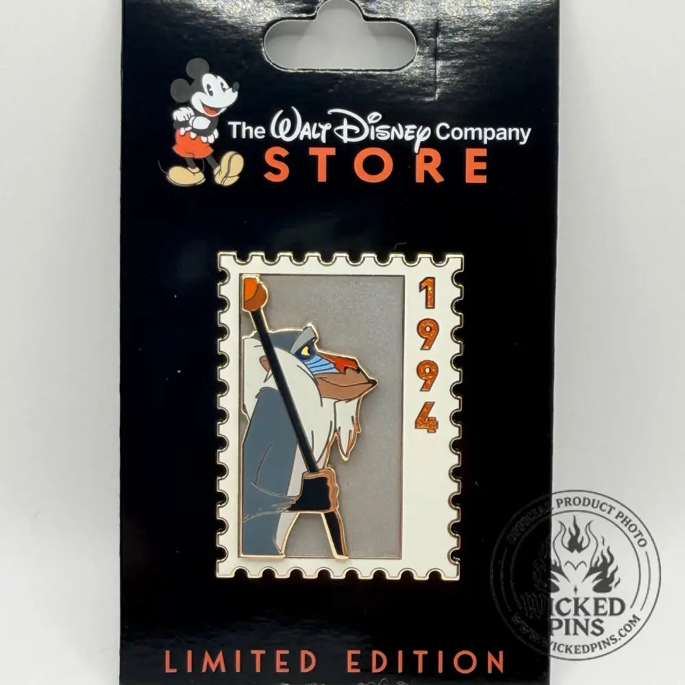 DEC TWDC Commemorative Animal Stamps Rafiki The Lion King LE 300
