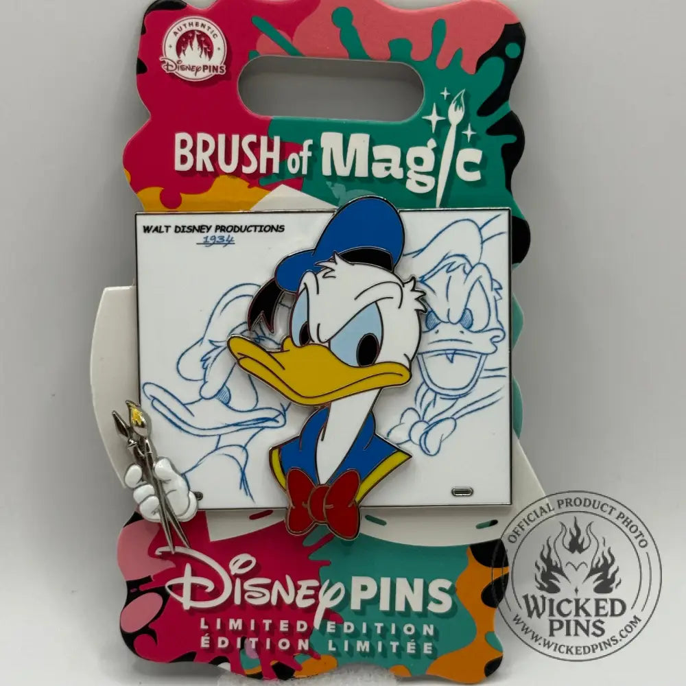 Disney Brush Of Magic Donald Duck Pin