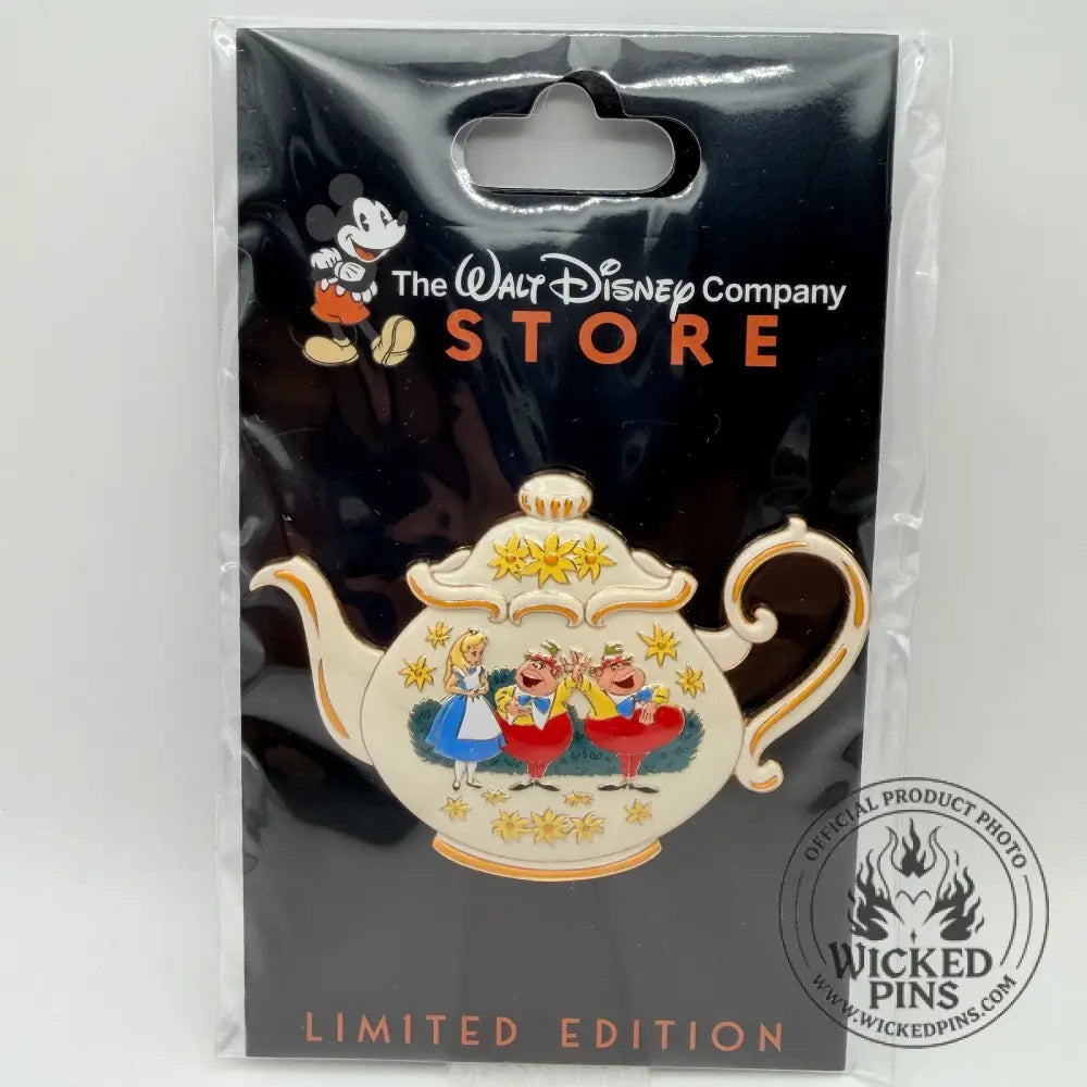 Disney DEC TWDC Alice in Wonderland 75th Anniversary Teapots Tweedledee & Tweedledum LE 300Tweedledee & Tweedledum