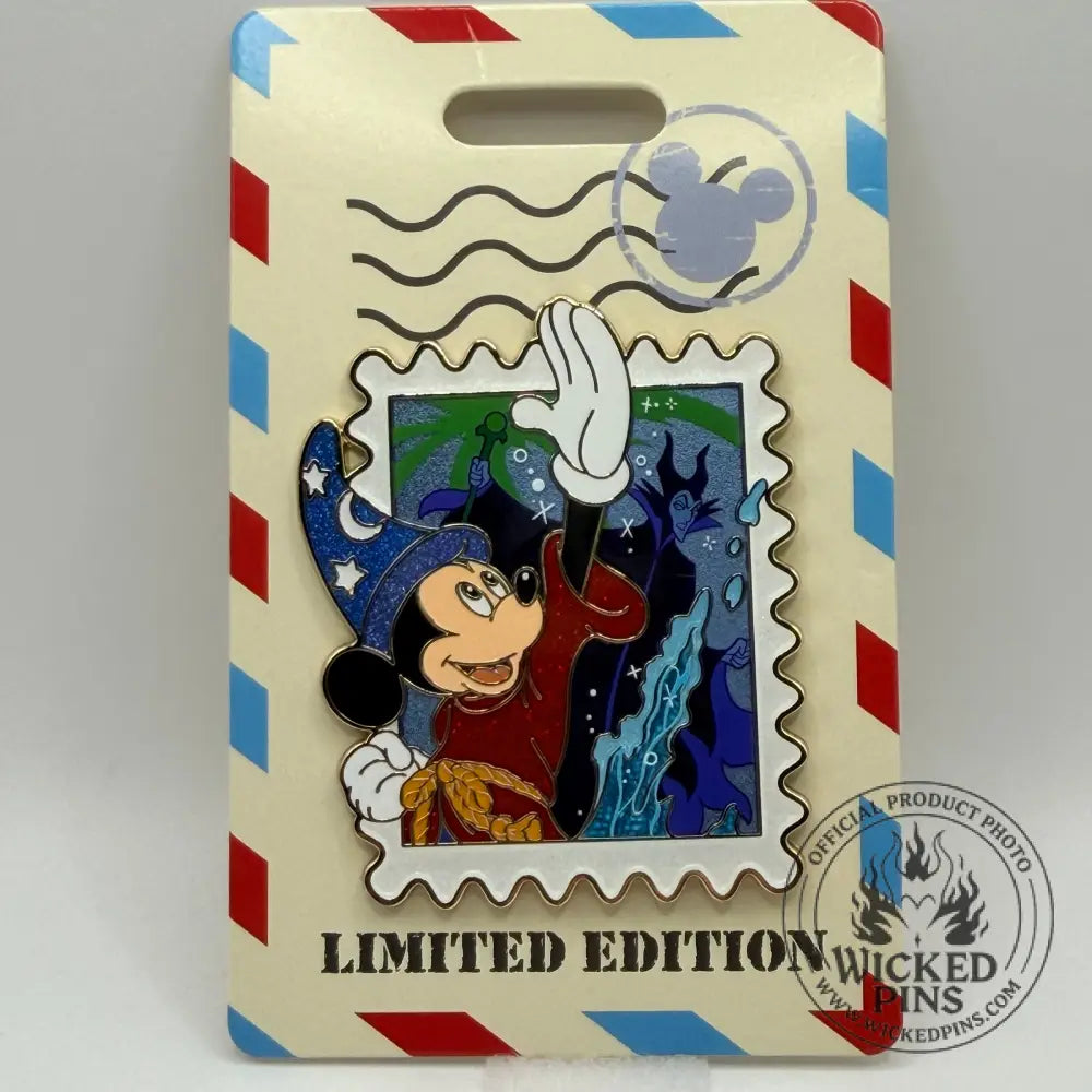 Disney Destination D23 2025 MOG Sorcerer Mickey Fantasia Stamp LE 400