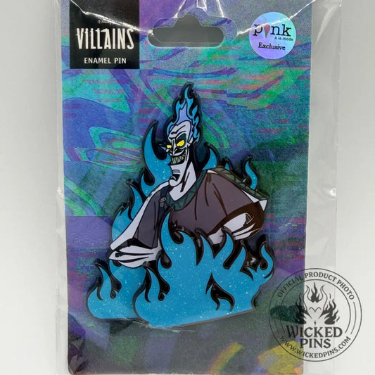 Disney Hercules Villain Hades Pin on Pin Glitter Flames PALM