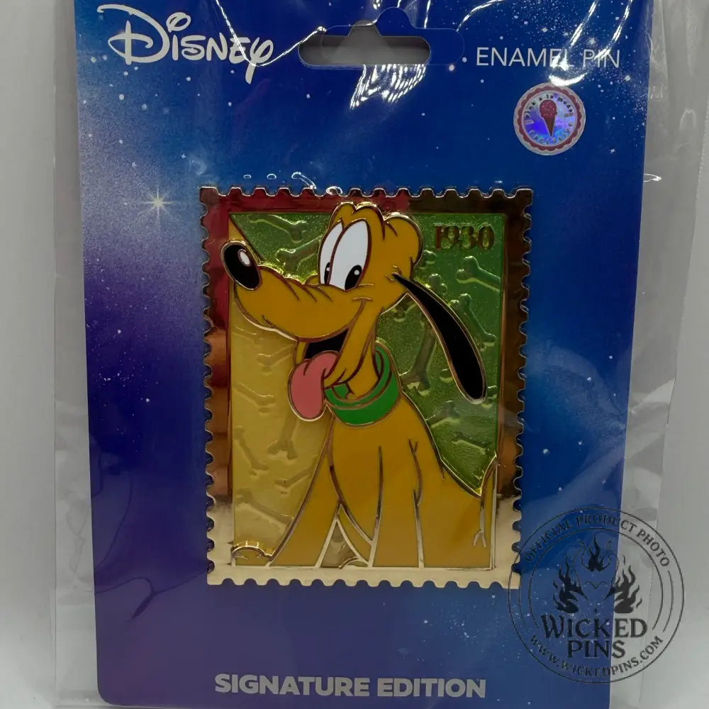 Disney PALM Royal Stamp Pluto Collectible Pin