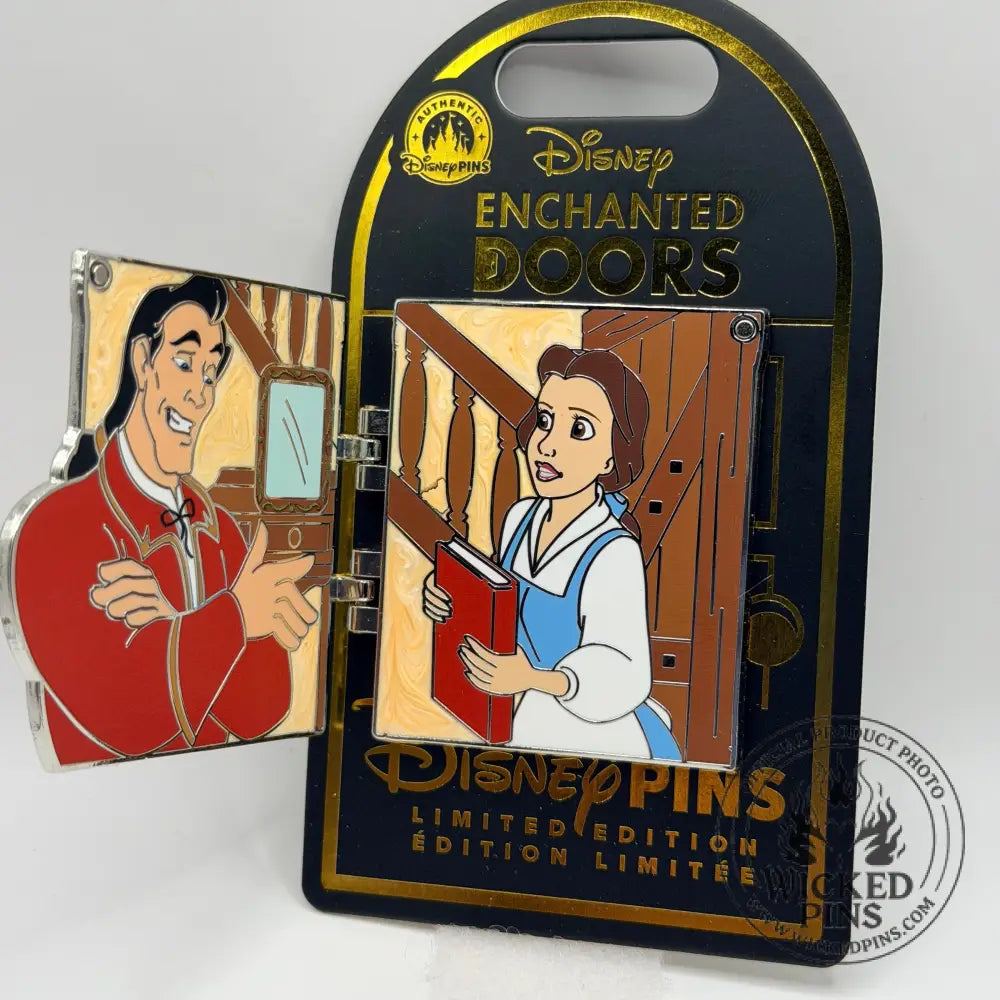 Disney Parks 2026 Enchanted Doors Beauty & The Beast Gaston Belle Pin LE 2500