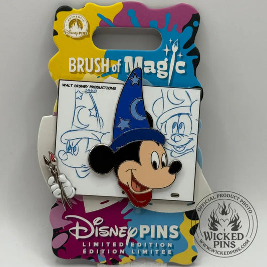 Disney Parks Brush of Magic Sorcerer Mickey Pin Disney Store Exclusive