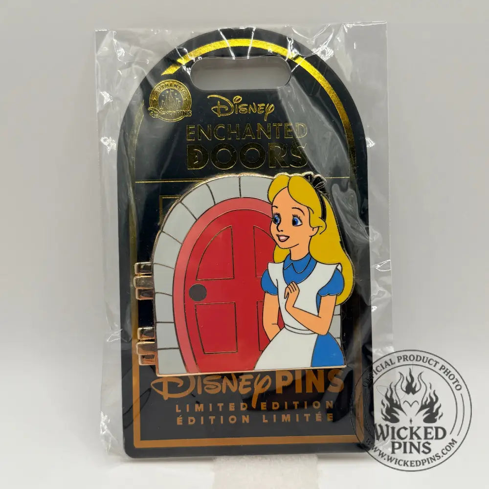 Disney Pins Enchanted Doors Alice in Wonderland White Rabbit Chaser Pin LE 3400