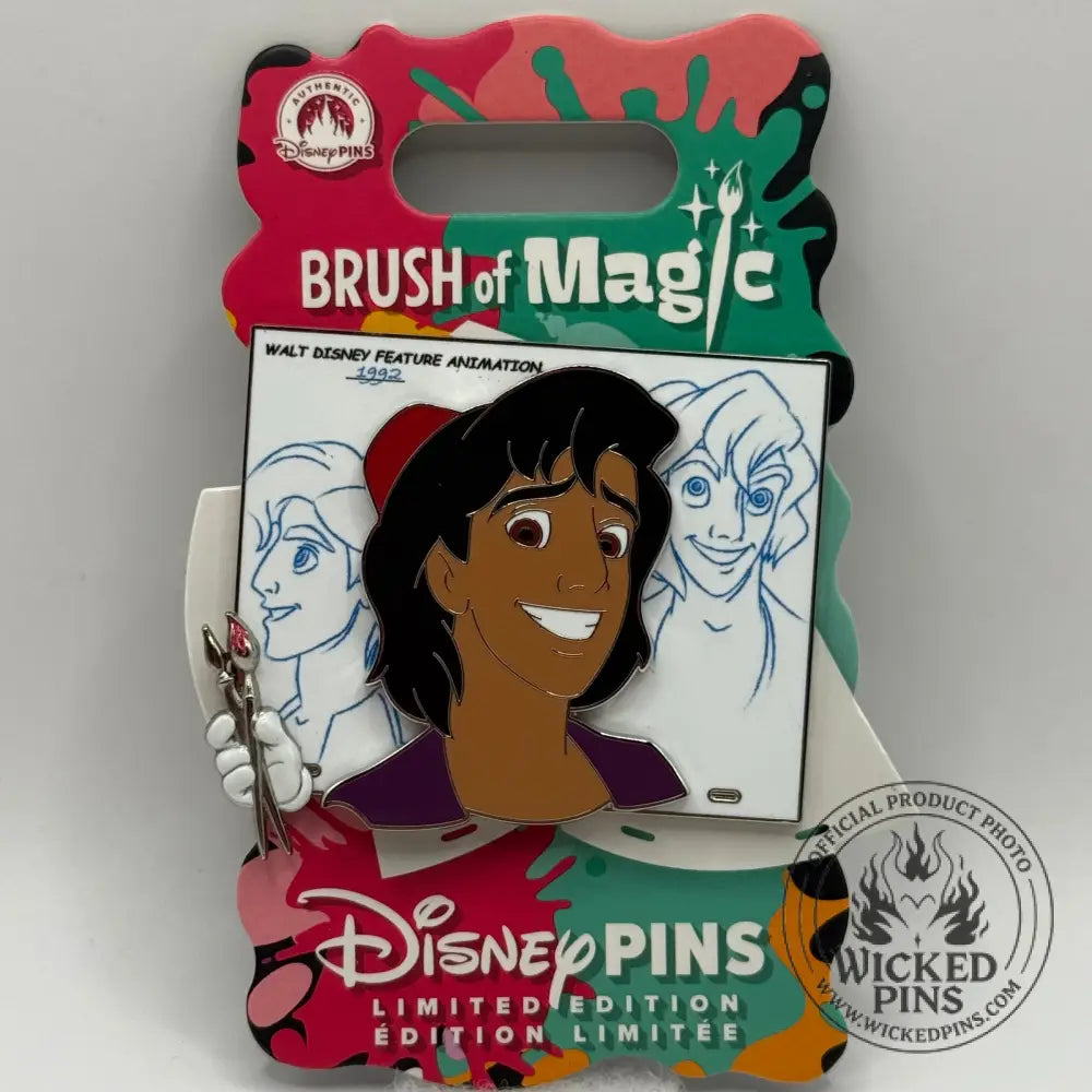 Disney Store Brush of Magic Aladdin Pin LE 3750