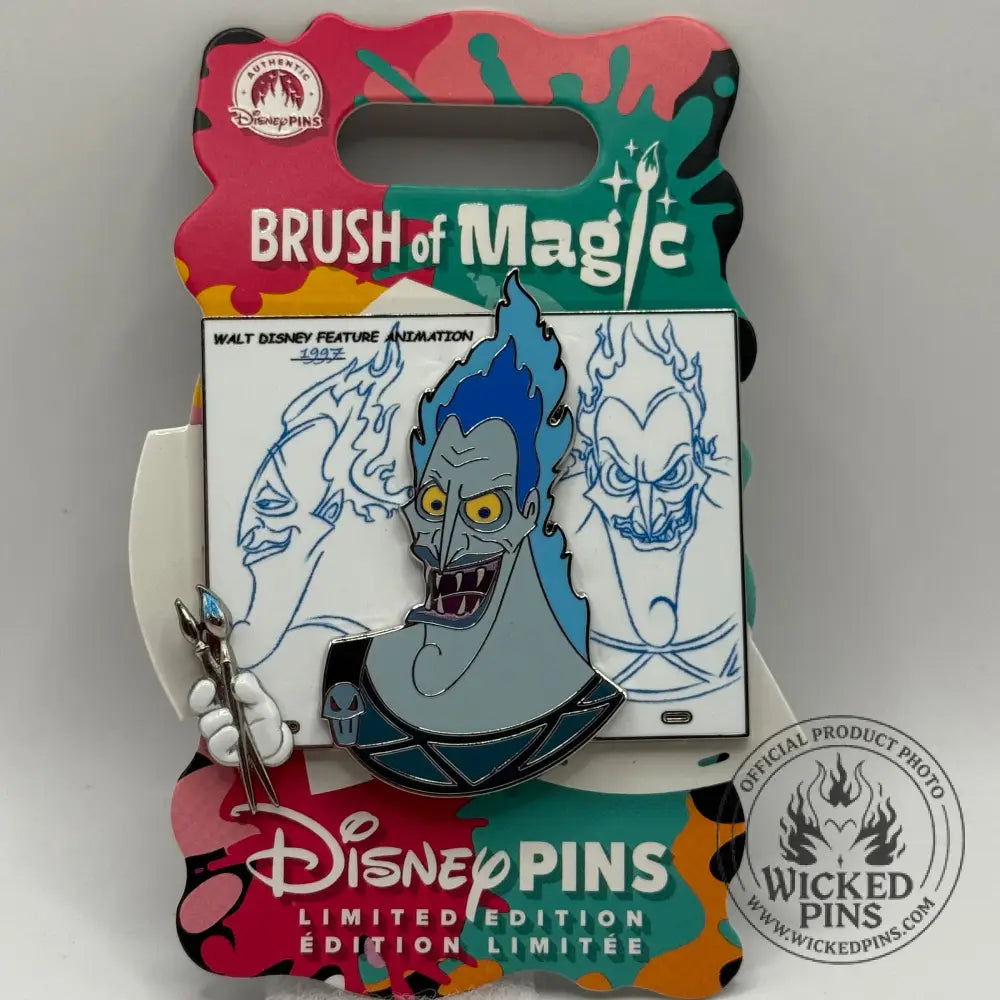 Disney Store Exclusive Brush of Magic Hades Pin