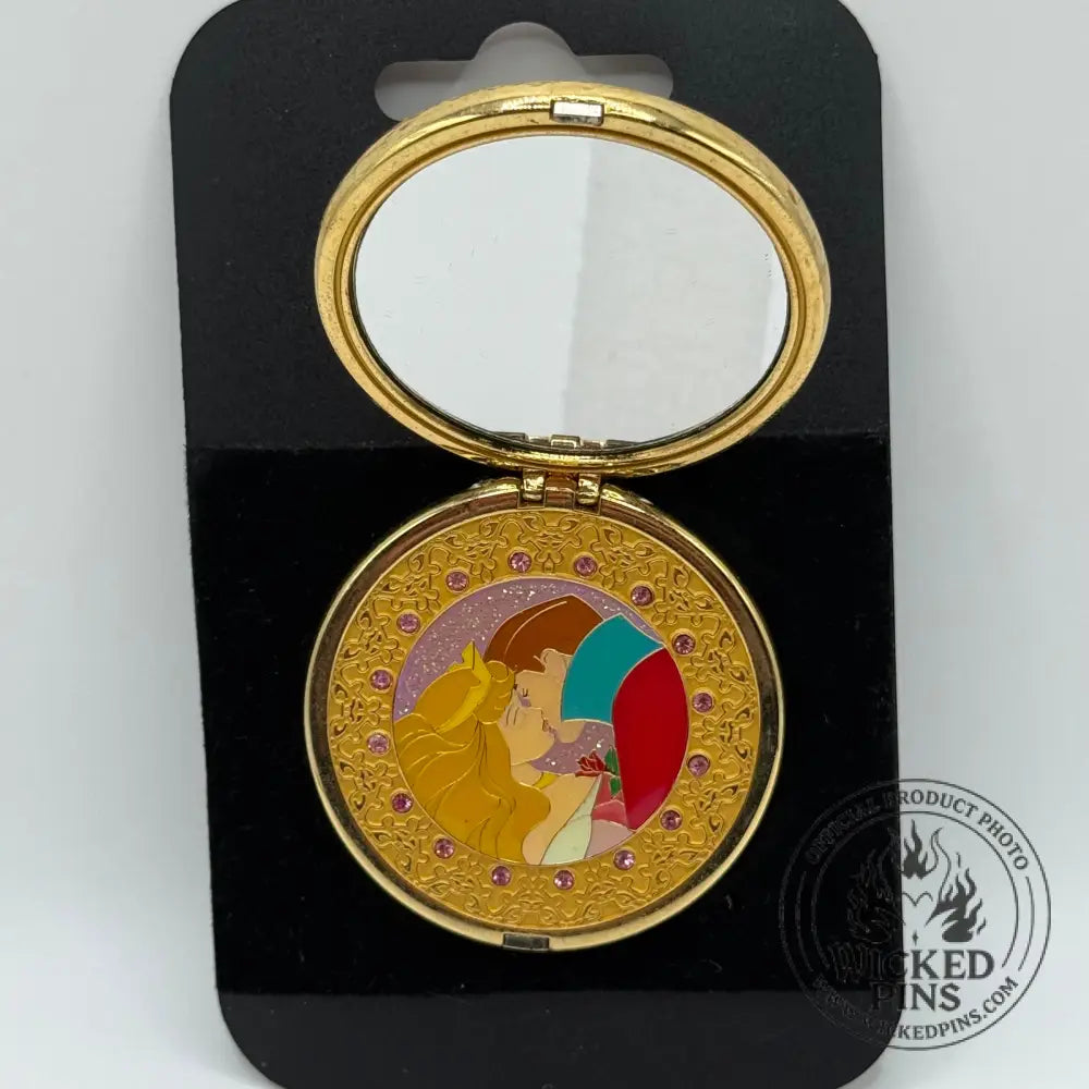 Disney Store Exclusive Sleeping Beauty Aurora Compact Mirror Pin