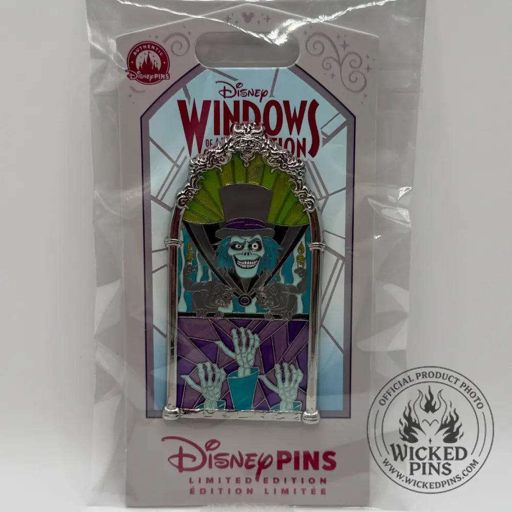Disney Windows Of Attraction Pin Haunted Mansion Hatbox Ghost