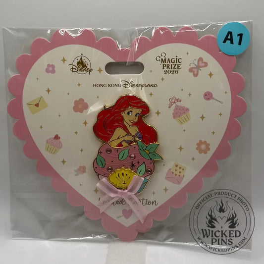 HKDL Magic Prize Pin Ariel Cupcake Jumbo
