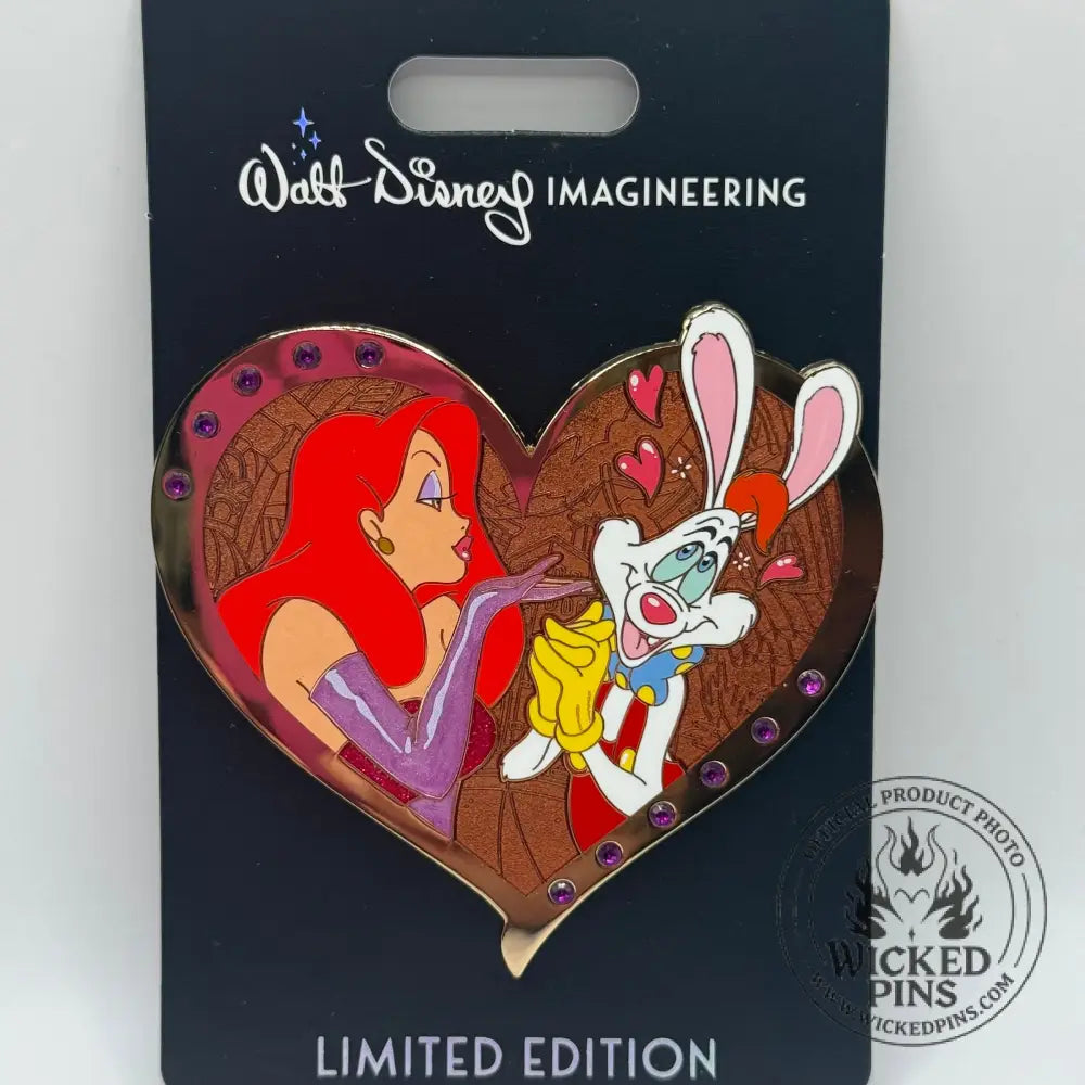 Jessica and Roger Rabbit St. Valentines Day Gem Heart