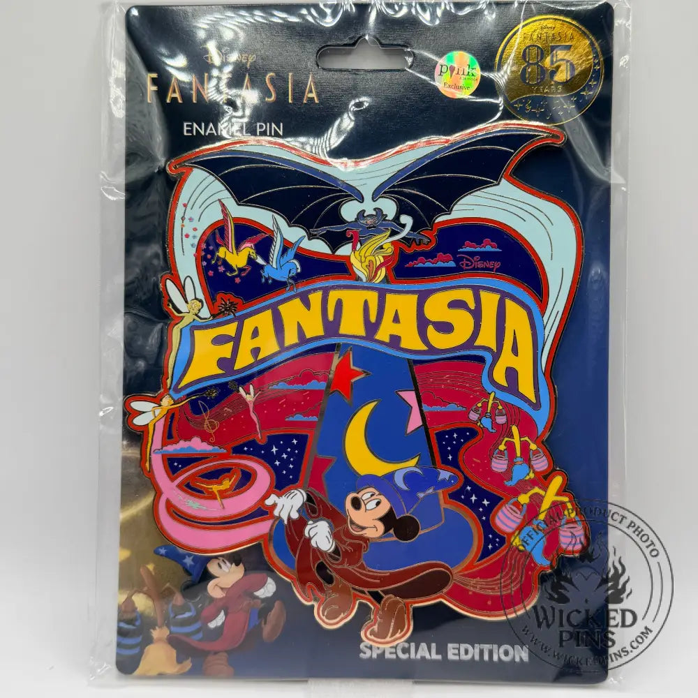 PALM 85th Anniversary Fantasia Sorcerer Mickey Pegasus Super Jumbo LE 300 Pin