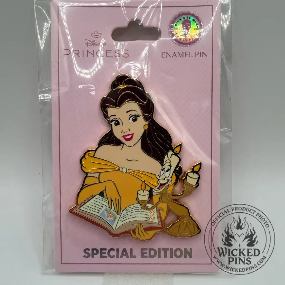 PALM Beauty & Beast Belle Reading By Light Jumbo Pin LE300