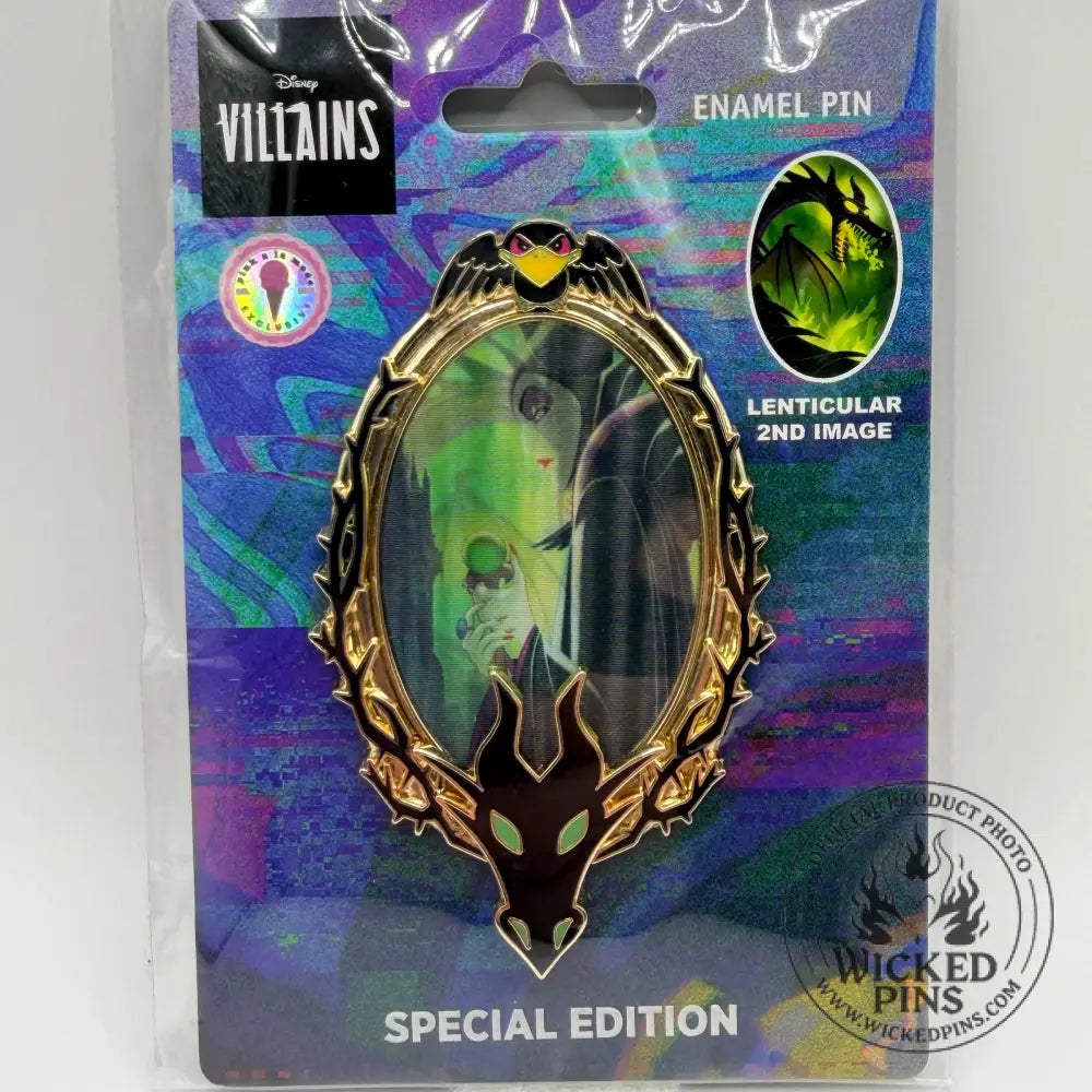 PALM Disney Maleficent & Dragon Shapeshifter Lenticular Pin LE200