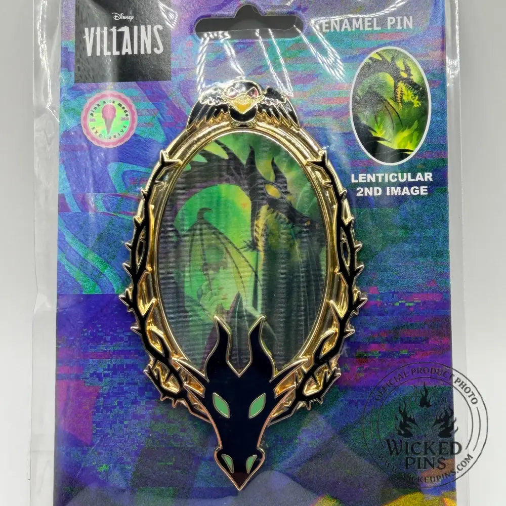 PALM Disney Maleficent & Dragon Shapeshifter Lenticular Pin LE200
