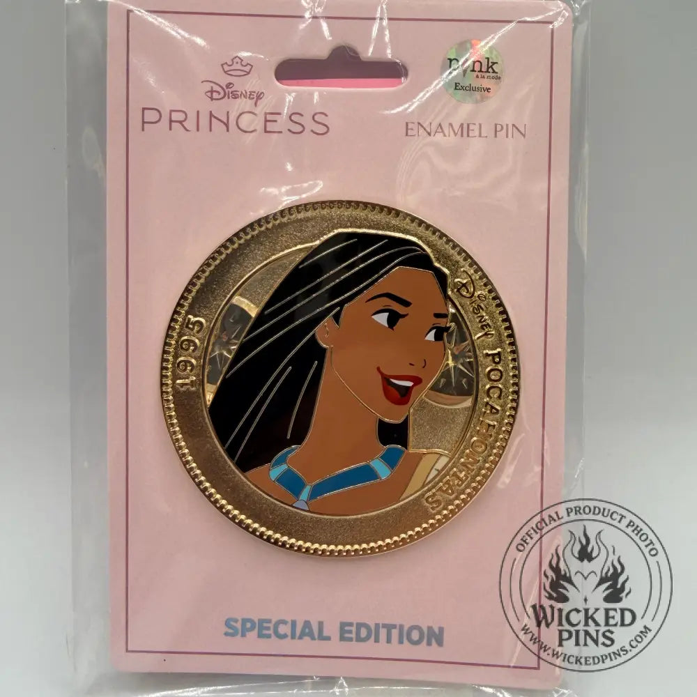 PALM Pink A La Mode Coin Wave 9 Pocahontas LE300 Disney Pin