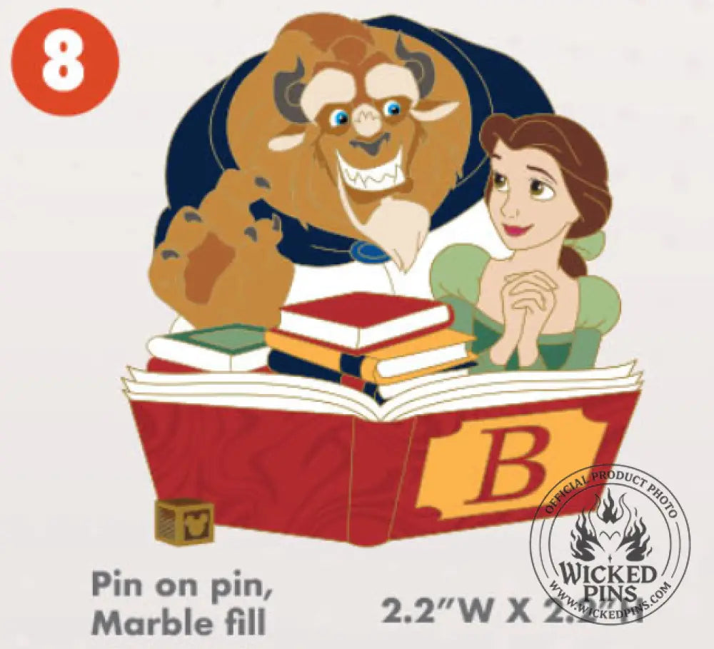 Pre-Sale Disney Pins A-2-Z Pin Event Alphabet Collection LE 650 Each Variation - B-Belle and Beast