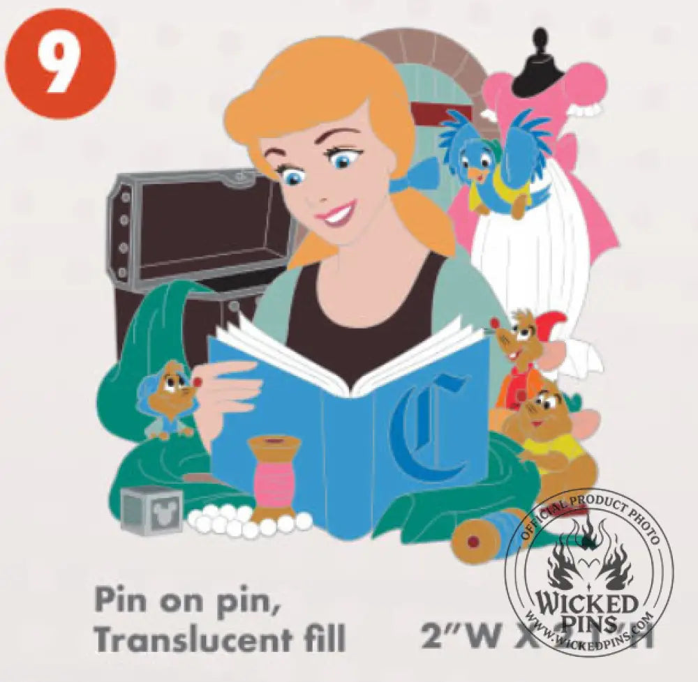 Pre-Sale Disney Pins A-2-Z Pin Event Alphabet Collection LE 650 Each Variation - C-Cinderella