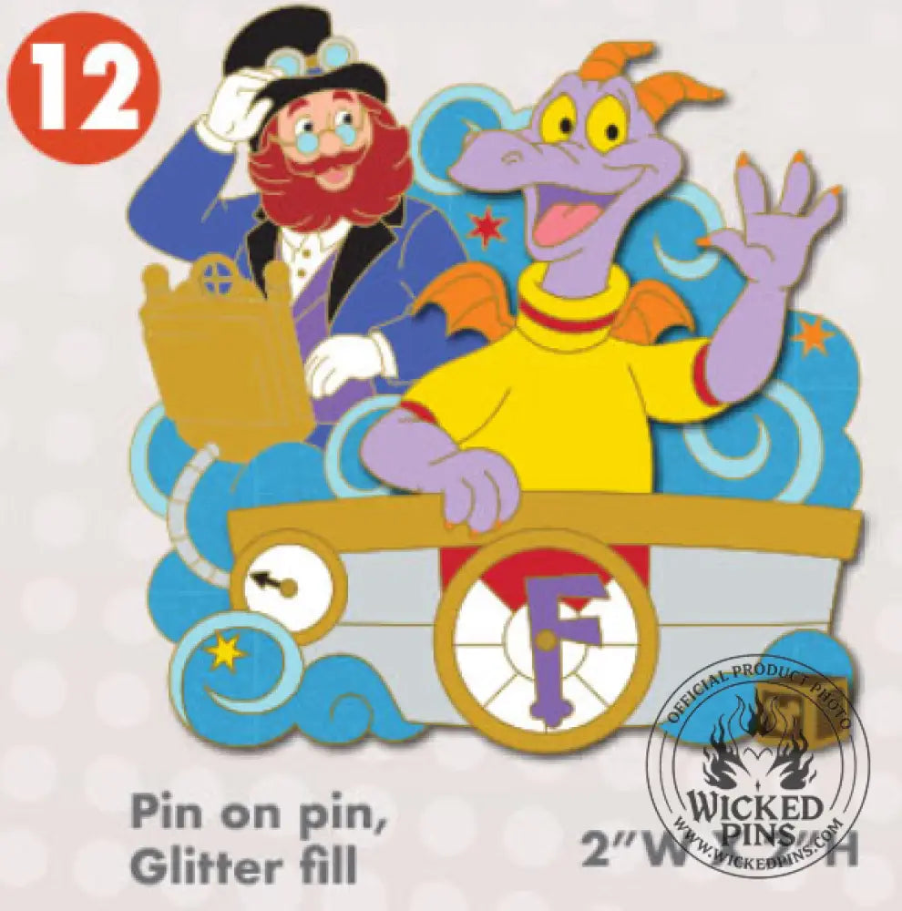 Pre-Sale Disney Pins A-2-Z Pin Event Alphabet Collection LE 650 Each Variation - F-Figment and Dreamfinder