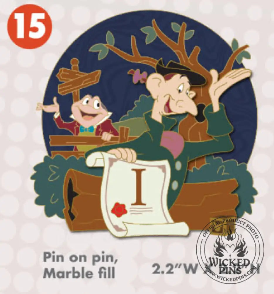 Pre-Sale Disney Pins A-2-Z Pin Event Alphabet Collection LE 650 Each Variation - I-Ichabod Crane