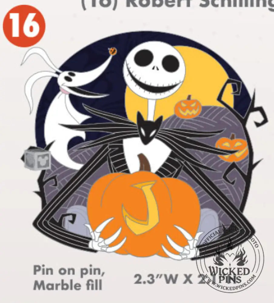 Pre-Sale Disney Pins A-2-Z Pin Event Alphabet Collection LE 650 Each Variation - J-Jack Skellington and Zero