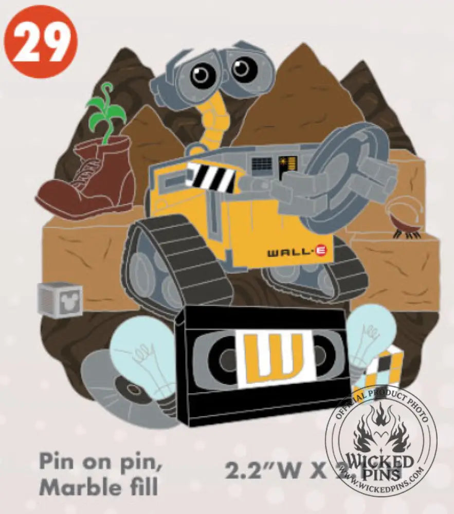 Pre-Sale Disney Pins A-2-Z Pin Event Alphabet Collection LE 650 Each Variation - W-WALL-E