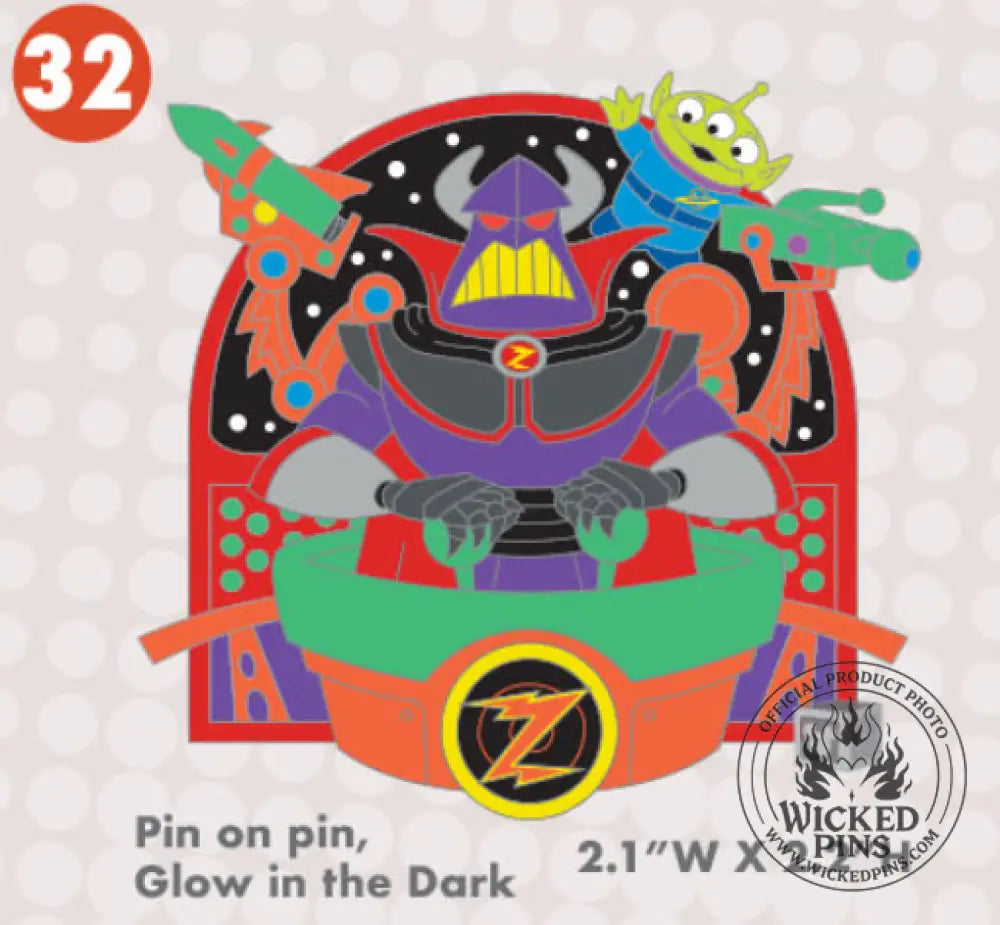 Pre-Sale Disney Pins A-2-Z Pin Event Alphabet Collection LE 650 Each Variation - Z-Zurg and Little Green Alien