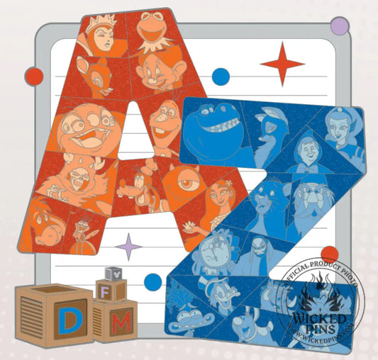 Pre-Sale Disney Pins A-2-Z Pin Event A-To-Z Jumbo LE 400