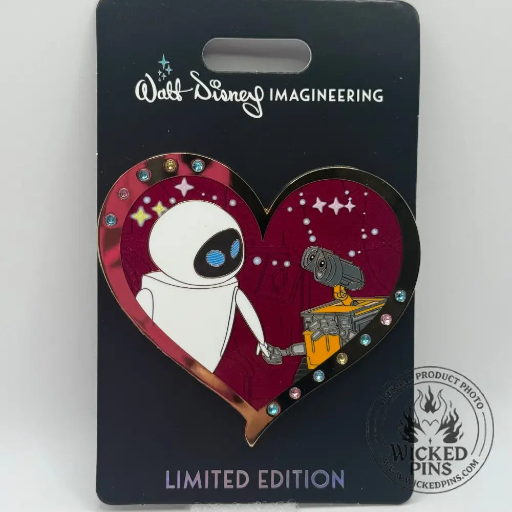 Wall-E and Eve St. Valentines Day Gem Hearts