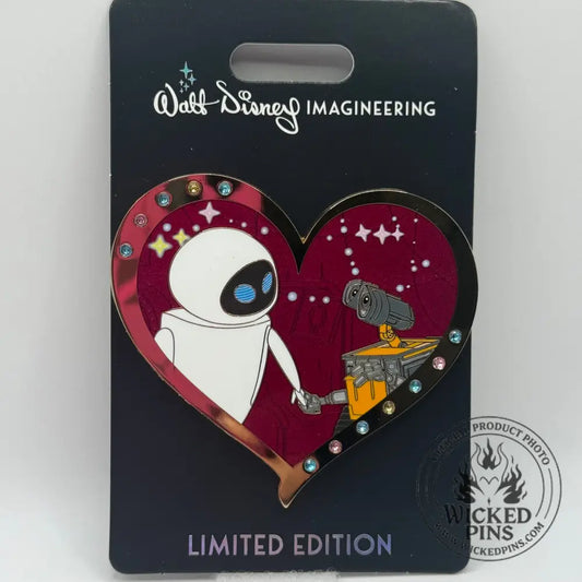 Wall-E and Eve St. Valentines Day Gem Hearts