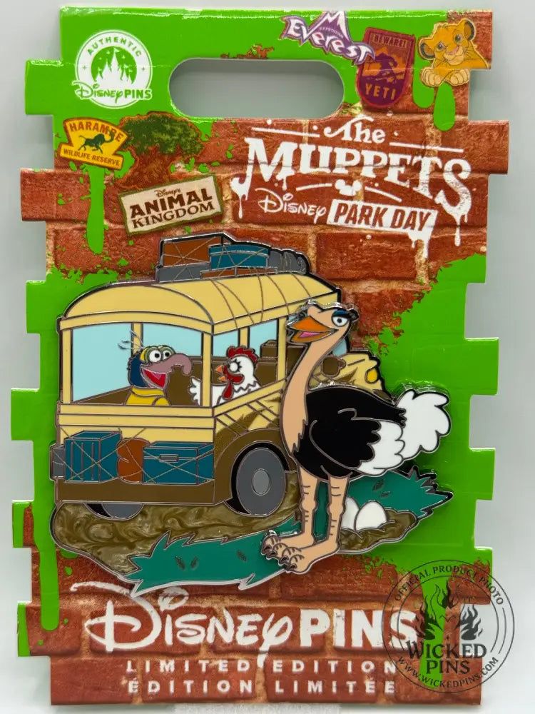 WDW 2026 Muppets Disney Park Day Animal Kingdom Gonzo Camilla Safari LE Pin